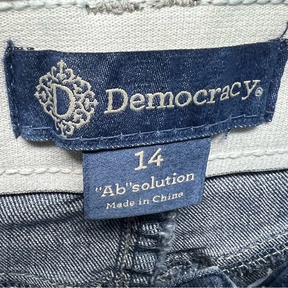 Democracy Ab Solution Jeans Womens 14‎ Blue Skinny Stretch Shaping - Picture 6 of 11